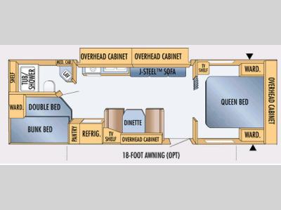 Floorplan - 2007 Jayco Jay Feather LGT 29 Y