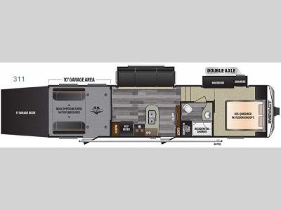 Floorplan - 2016 Keystone RV Impact 311