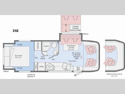 Floorplan - 2016 Winnebago View 24G