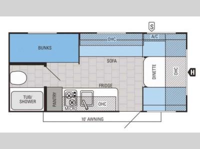 Floorplan - 2016 Jayco Jay Flight SLX 184BH