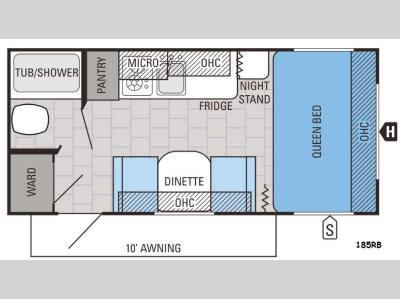 Floorplan - 2016 Jayco Jay Flight SLX 185RB