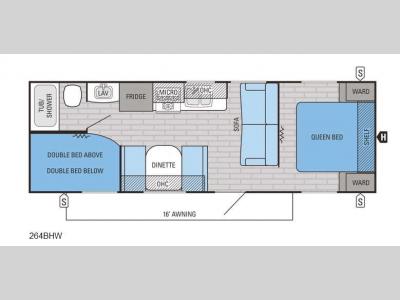 Floorplan - 2016 Jayco Jay Flight SLX 264BHW