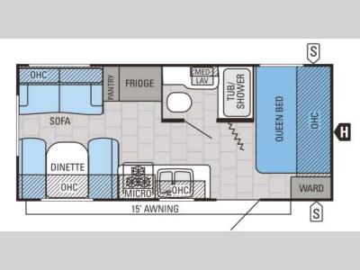 Floorplan - 2016 Jayco Jay Flight 19RD