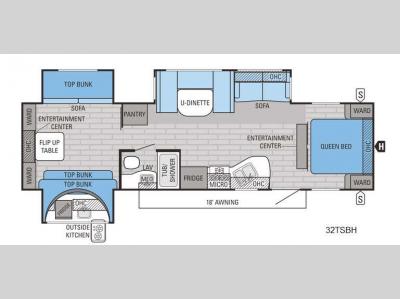 Floorplan - 2016 Jayco Jay Flight 32TSBH