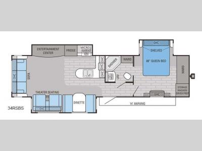 Floorplan - 2016 Jayco Jay Flight 34RSBS