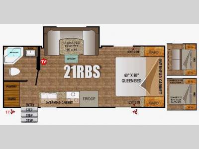 Floorplan - 2016 Outdoors RV Creek Side 21RBS