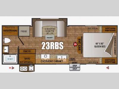 Floorplan - 2016 Outdoors RV Creek Side 23RBS