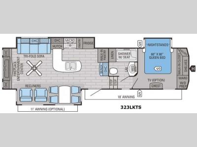 Floorplan - 2016 Jayco Eagle 323LKTS