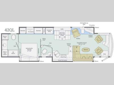 Floorplan - 2016 Itasca Ellipse Ultra 42QL