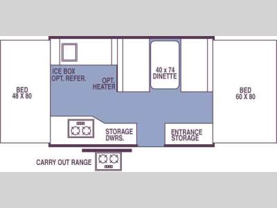 Floorplan - 2007 Forest River RV Rockwood Freedom/LTD 1940 Freedom LTD