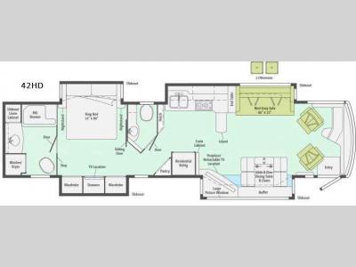 Floorplan - 2016 Itasca Ellipse 42HD