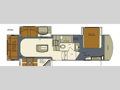 Floorplan - 2016 EverGreen RV Bay Hill 295RL