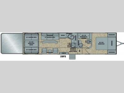Floorplan - 2016 EverGreen RV Amped 28FS
