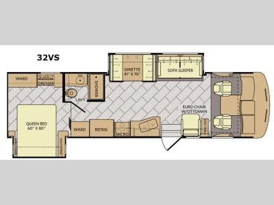 Floorplan - 2016 Fleetwood RV Southwind 32VS