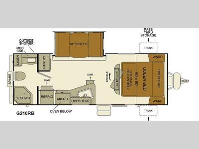 Floorplan - 2016 EverGreen RV i-Go G210RB
