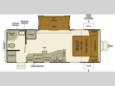 Floorplan - 2016 EverGreen RV i-Go G235RB