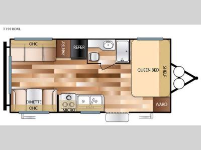 Floorplan - 2016 Forest River RV Wildwood X-Lite 191RDXL