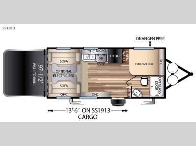 Floorplan - 2016 Forest River RV Stealth SS1913