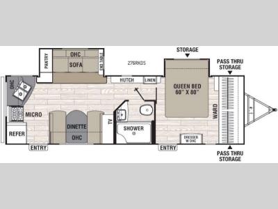 Floorplan - 2016 Coachmen RV Freedom Express 276RKDS