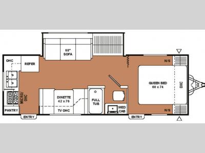 Floorplan - 2007 Coachmen RV Spirit of America 25 RKS