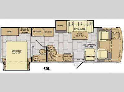 Floorplan - 2016 Fleetwood RV Storm 30L