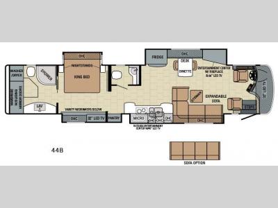 Floorplan - 2016 Entegra Coach Anthem 44B