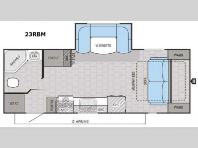 Floorplan - 2016 Jayco Jay Feather 23RBM