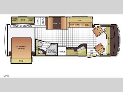 Floorplan - 2016 Newmar Bay Star Sport 2903