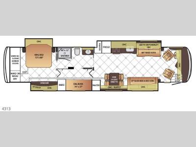 Floorplan - 2016 Newmar Dutch Star 4313