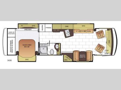 Floorplan - 2016 Newmar Ventana 3436