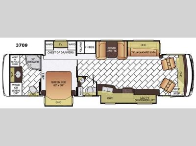 Floorplan - 2016 Newmar Ventana LE 3709