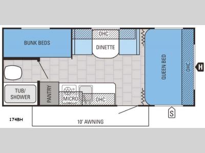 Floorplan - 2016 Jayco Jay Flight SLX 174BH