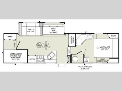 Floorplan - 2007 Fleetwood RV Wilderness 2952BS