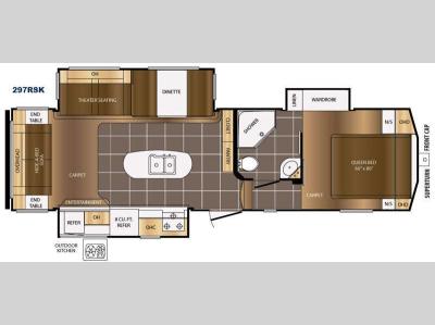Floorplan - 2016 Prime Time RV Crusader 297RSK