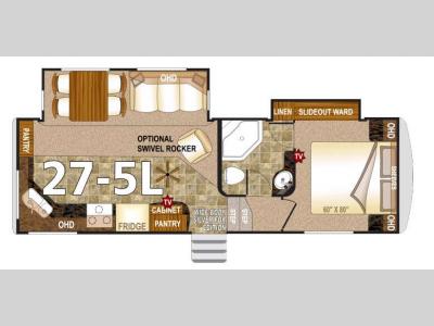 Floorplan - 2016 Northwood Arctic Fox 27-5L