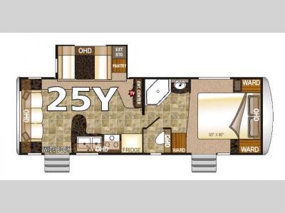 Floorplan - 2016 Northwood Arctic Fox 25Y
