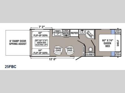 Floorplan - 2016 Palomino Puma XLE 25FBC