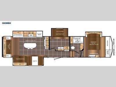 Floorplan - 2016 Prime Time RV Crusader 380MBH