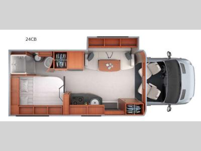 Floorplan - 2016 Leisure Travel Unity U24CB
