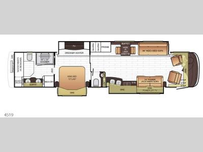 Floorplan - 2016 Newmar King Aire 4519