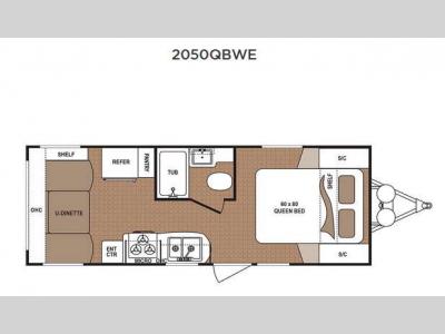Floorplan - 2016 Dutchmen RV Aspen Trail 2050QBWE