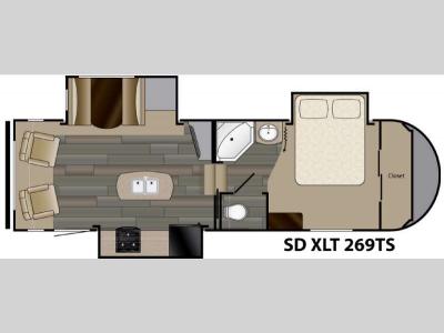 Floorplan - 2016 Heartland Sundance XLT 269TS