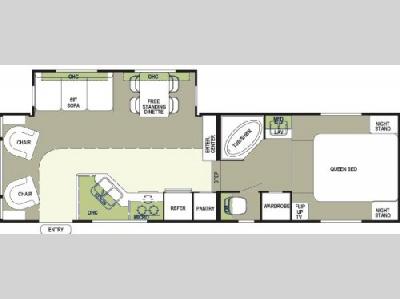 Floorplan - 2005 Forest River RV Flagstaff 8528 GTSS