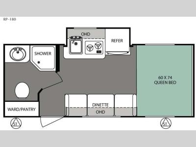 Floorplan - 2016 Forest River RV R Pod RP-180