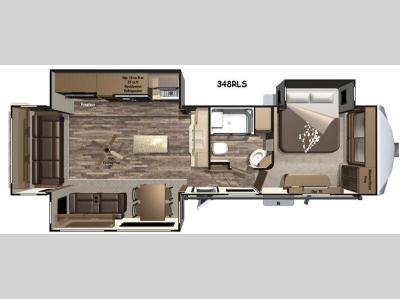 Floorplan - 2016 Highland Ridge RV Open Range Roamer RF348RLS