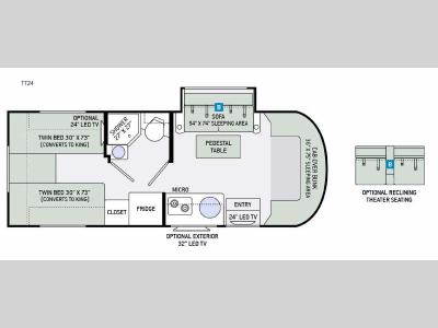 Floorplan - 2016 Thor Motor Coach Synergy TT24