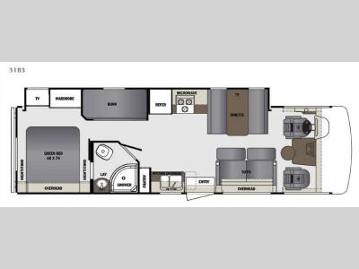 Floorplan - 2016 Forest River RV Georgetown 3 Series 31B3