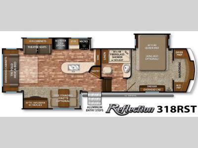 Floorplan - 2016 Grand Design Reflection 318RST