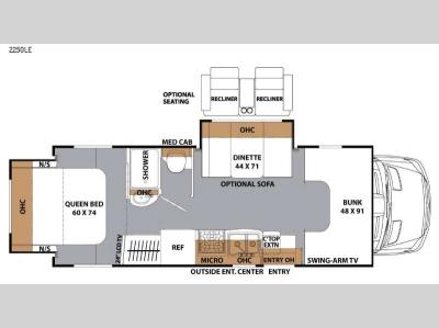 Floorplan - 2016 Coachmen RV Prism 2250 LE