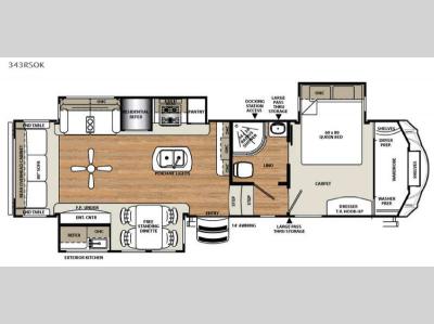 Floorplan - 2016 Forest River RV Sierra 343RSOK